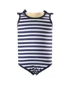 Rachel Riley Breton Lycra Swimsuit In Navy
