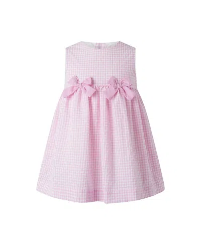 RACHEL RILEY GIRLS' CHECK BOW DRESS - LITTLE KID, BIG KID