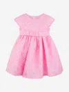 Rachel Riley Girls Daisy Damask Party Dress In White