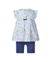 Rachel Riley Girl's Daisy Top & Shorts Set