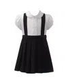 Rachel Riley Girls' Eloise Jersey Blouse & Pinafore Set - Little Kid, Big Kid In Multi