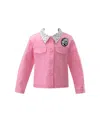 Rachel Riley Eloise Infant  Logo Jacket In Pink