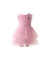 Rachel Riley Eloise Sparkle Star Tutu Dress In Pink