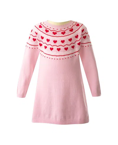 RACHEL RILEY GIRLS' HEART KNIT DRESS - LITTLE KID, BIG KID