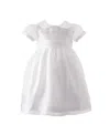 Rachel Riley Girls' Organza Pintuck Dress - Baby In White