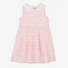 RACHEL RILEY GIRLS PINK STRIPED COTTON DRESS