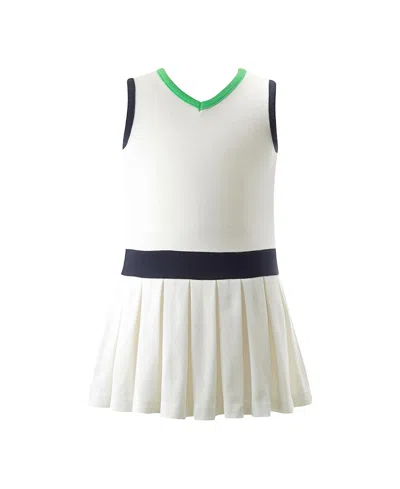 Rachel Riley Girls' Tennis Pleated Dress And Shorts - Little Kid, Big Kid In White