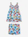 Rachel Riley Tropical Fish-print Cotton Dress In Multicoloured