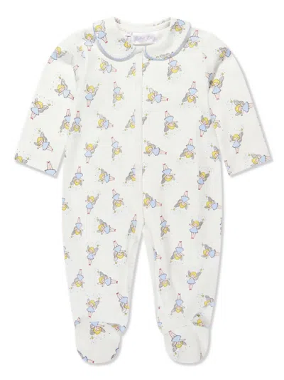 Rachel Riley Babies' Graphic-print Cotton Romper In White
