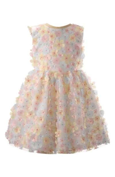 Rachel Riley Girls' Flutter Flower Party Dress - Little Kid, Big Kid In Pink Multi