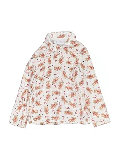 Pre-owned Rachel Riley Kids' Long Sleeve Blouse In White