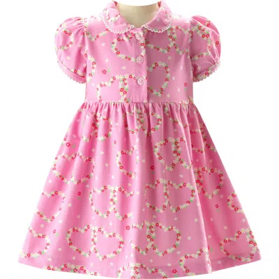 Rachel Riley Babies'  Pink Daisy Jersey Dress