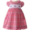 RACHEL RILEY RACHEL RILEY PLAID SMOCKED COTTON DRESS & BLOOMERS