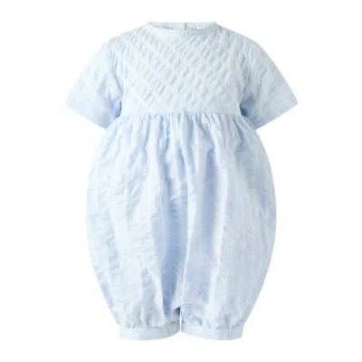 Rachel Riley Babies'  Seersucker Bubble In Blue
