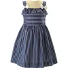 Rachel Riley Striped Sundress In Navy