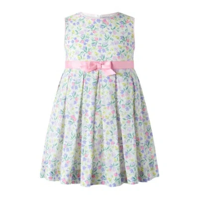 Rachel Riley Babies'  Tulip Pleated Dress In Multi
