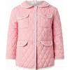 Shop Rachel Riley Two-tone Quilted Jacket In Pink