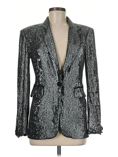 Pre-owned Rachel Roy Blazer Jacket In Silver