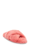 Rachel Roy Cardi Faux Fur Slipper In Orange