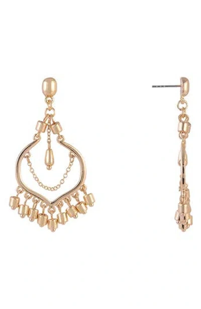 Rachel Roy Chain Drop Earrings In Gold