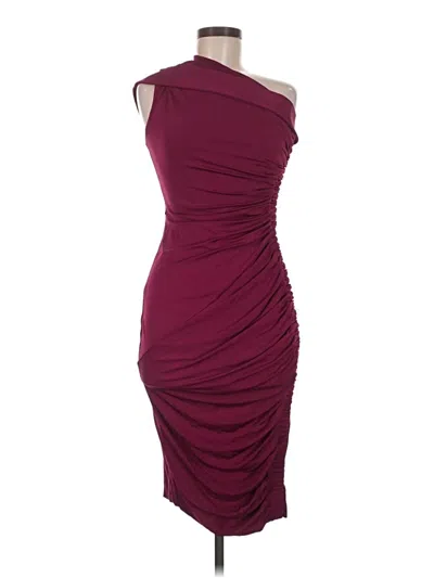 Pre-owned Rachel Roy Cocktail Dress In Burgundy