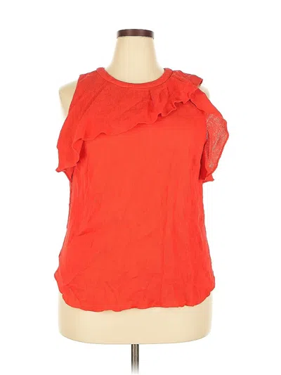 Pre-owned Rachel Roy Collection Sleeveless Blouse In Red