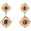 Rachel Roy Double Drop Earrings In Gold