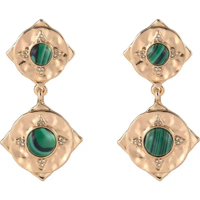 Rachel Roy Double Drop Earrings In Gold