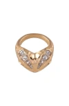 Rachel Roy Heart Cocktail Ring In Gold
