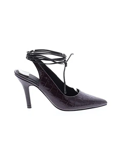 Pre-owned Rachel Roy Heels In Burgundy