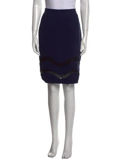 Pre-owned Rachel Roy Lace Trim Embellishment Knee-length Skirt In Multi