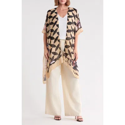 Rachel Roy Print Ruana In Multi