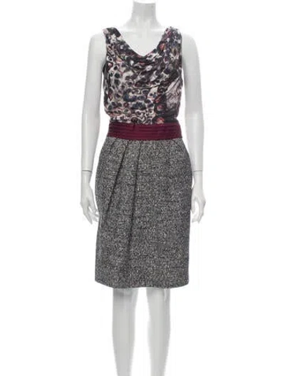 Pre-owned Rachel Roy Silk Knee-length Dress In Black