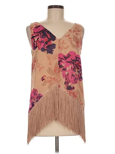 Pre-owned Rachel Roy Sleeveless Blouse In Tan