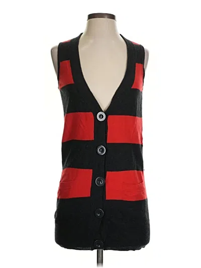 Pre-owned Rachel Roy Sweater Vest In Red