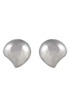 Rachel Roy Teardrop Button Earrings In Metallic