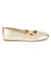 Rachel Roy Women's Calm Square Toe Ballet Flats In Gold