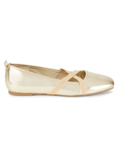 Rachel Roy Women's Calm Square Toe Ballet Flats In Gold