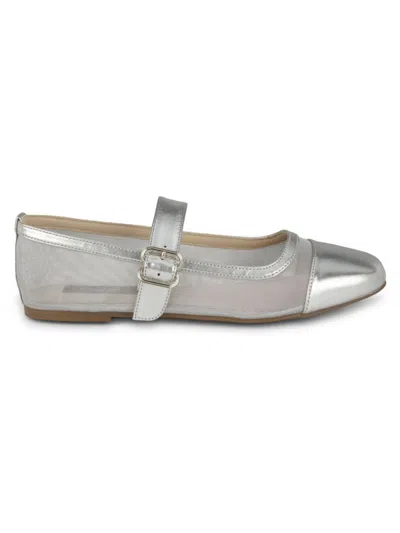 Rachel Roy Women's Shira Metallic Ballet Flats In Silver