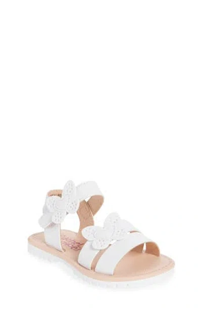 Rachel Shoes Kids' Butterfly Sandal In White/white