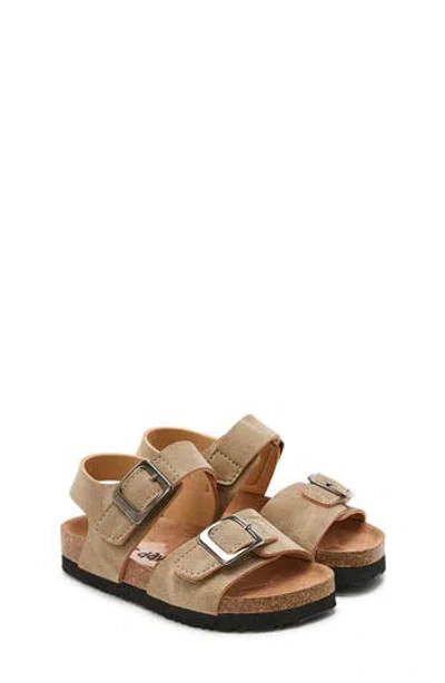 Rachel Shoes Kids' Lil Zachary Sandal In Taupe Nubuck