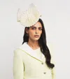 Rachel Trevor-morgan Disc Ribbon Fascinator In Ivory