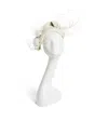 Rachel Trevor-morgan Ivory Rose Flower Fascinator In Ivory