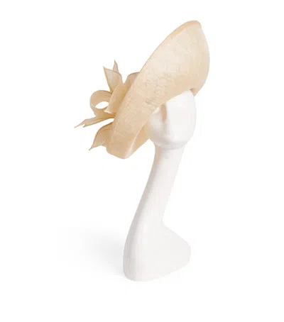 Rachel Trevor-morgan Ruffle-detail Hat Fascinator In Beige