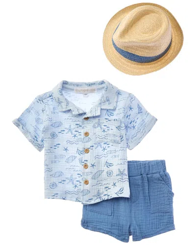Rachel Zoe Kids' 2pc Top & Short Set In Blue
