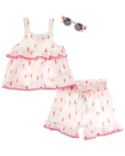 Rachel Zoe Kids' 2pc Top & Short Set In White