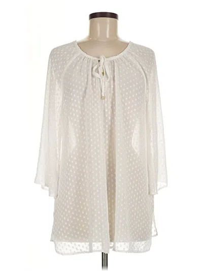 Pre-owned Rachel Zoe 3/4 Sleeve Blouse In Ivory