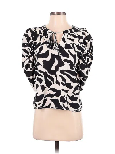 Pre-owned Rachel Zoe 3/4 Sleeve Blouse In White