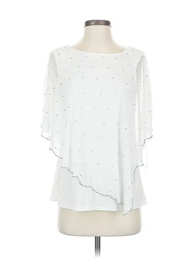 Pre-owned Rachel Zoe 3/4 Sleeve Blouse In White