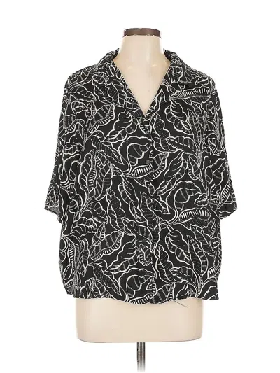 Pre-owned Rachel Zoe 3/4 Sleeve T-shirt In Black